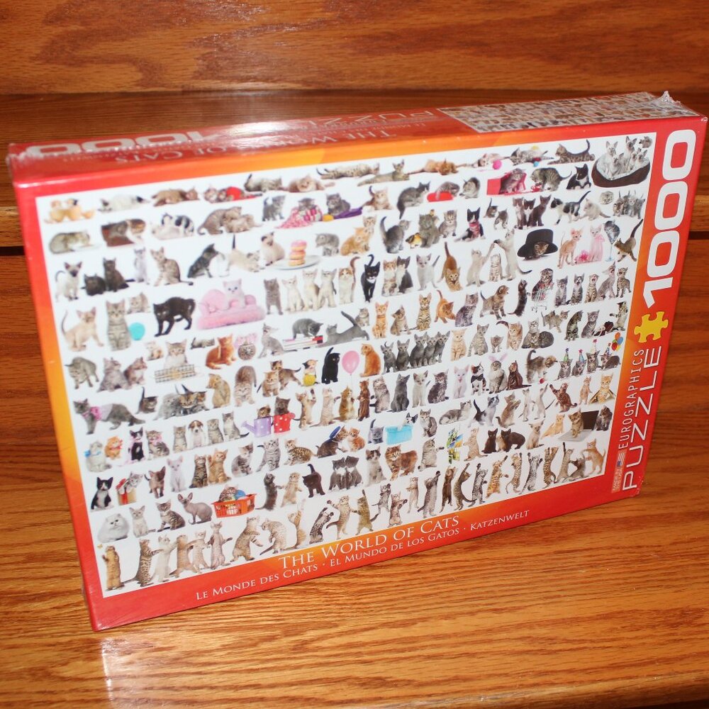 3/$55❤️The World of Cats Eurographics 1000 pcs puzzle Les Monde des Chats - Picture 3 of 5
